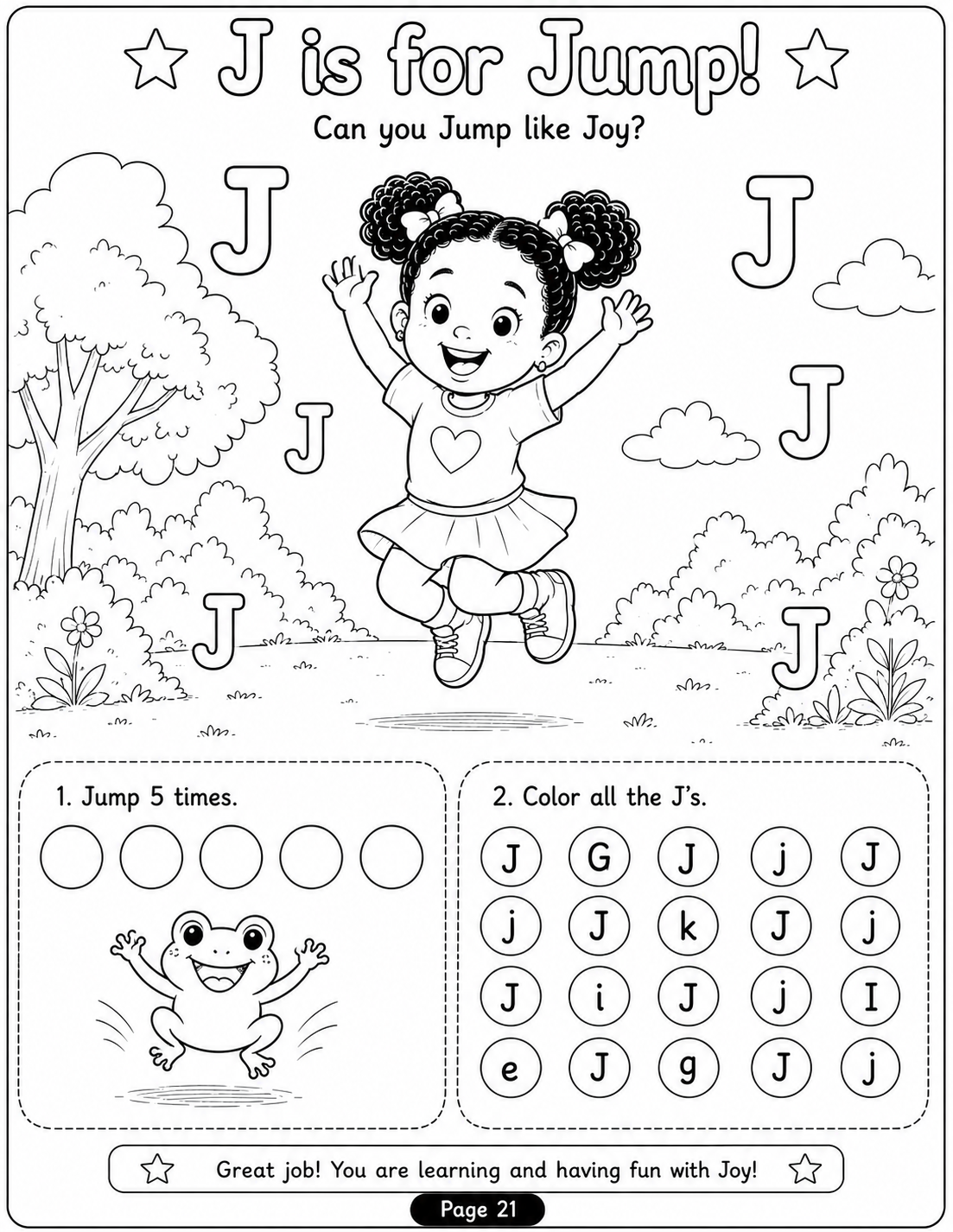 Joy's World Bonus Learning Activity Book