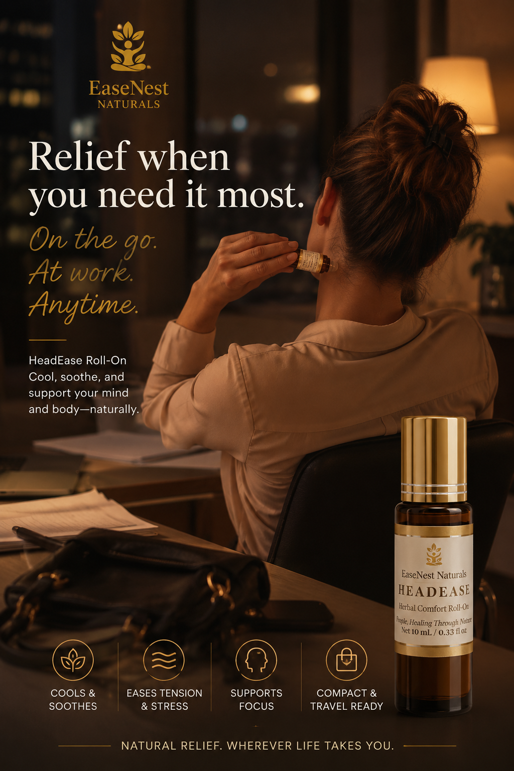 On-the-Go Head Ease - Cooling Comfort Roll-On