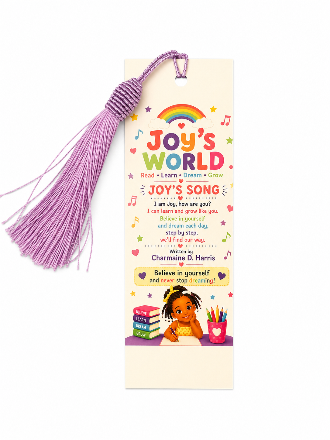 Joy's Word Double-Sided Tassel Bookmark