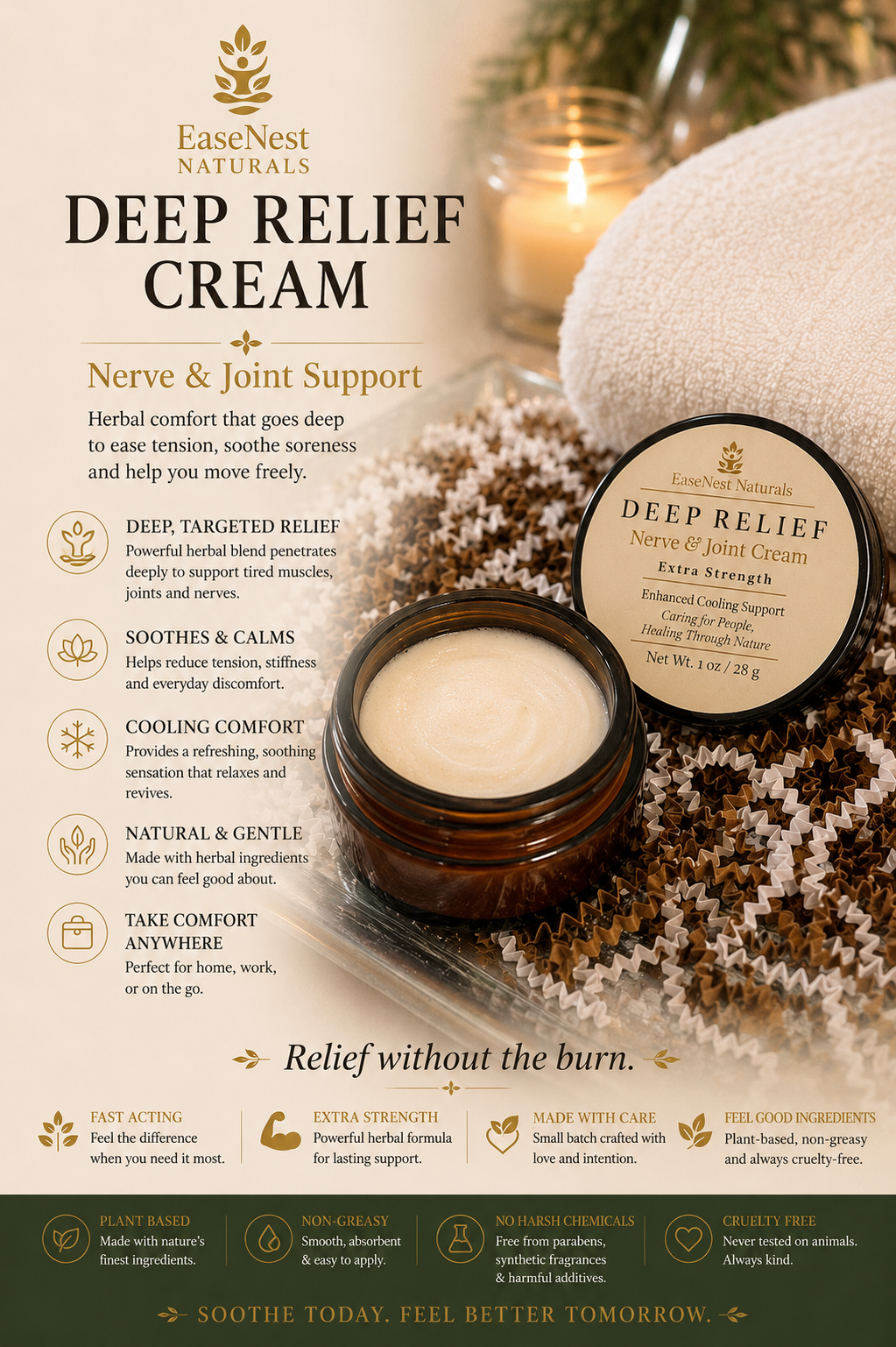 Deep Relief Nerve & Joint Cream- Extra Strength