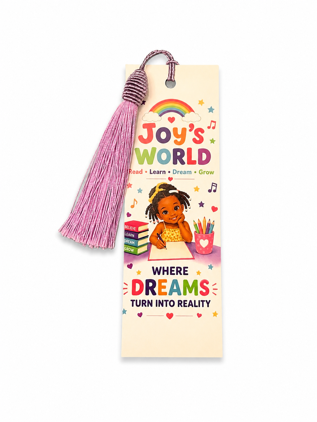 Joy's Word Double-Sided Tassel Bookmark